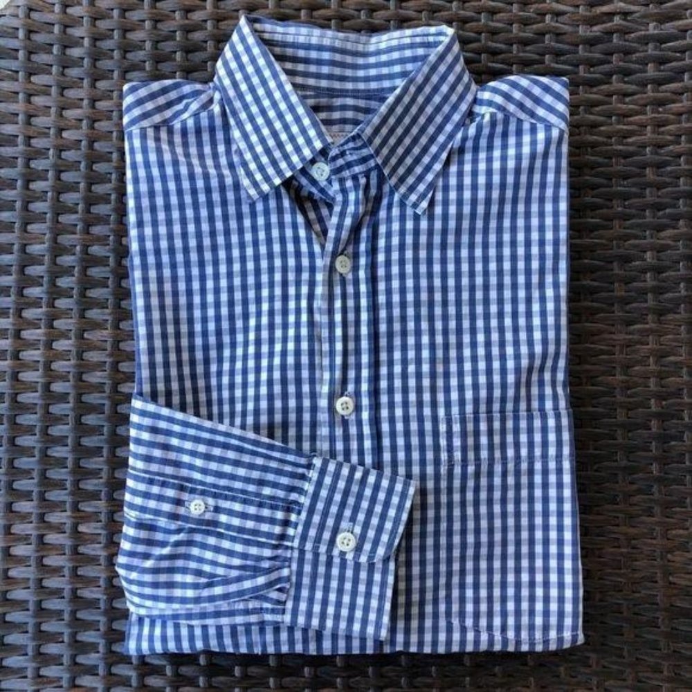 Billy Reid Button Down In Plaid Gingham